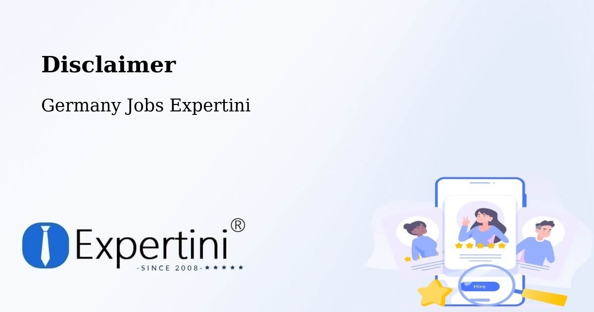 Disclaimer – Allensbach - Germany Jobs Expertini